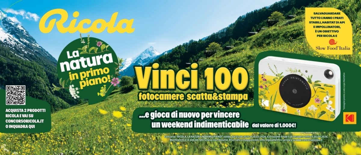 Green Retail  - Ricola lancia il concorso “La Natura in Primo Piano” con Slow Food  