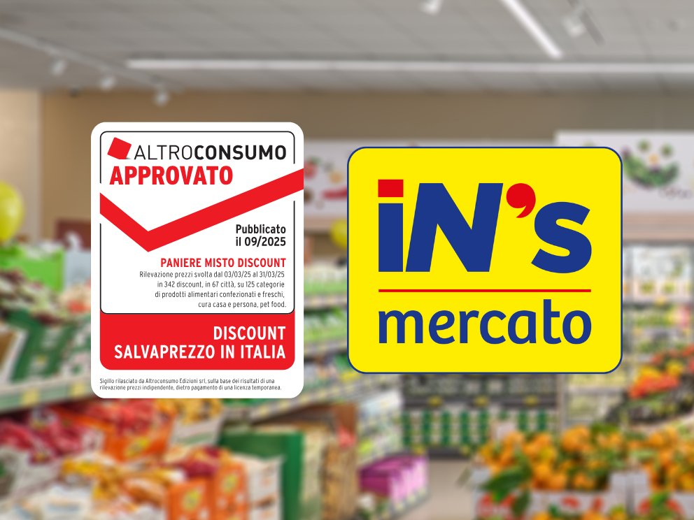 Green Retail  - iN’s Mercato riceve per il secondo anno il Sigillo Altroconsumo 