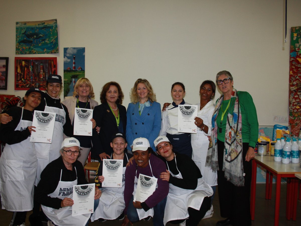 Green Retail  - Fabbri 1905 e Soroptimist: 9 gelatiere diplomate nel carcere di Sollicciano 