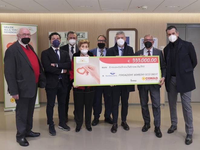 Green Retail  - Pac 2000A Conad e Conad Nord Ovest donano 333 mila euro a favore dell’Ospedale Bambino Gesù 