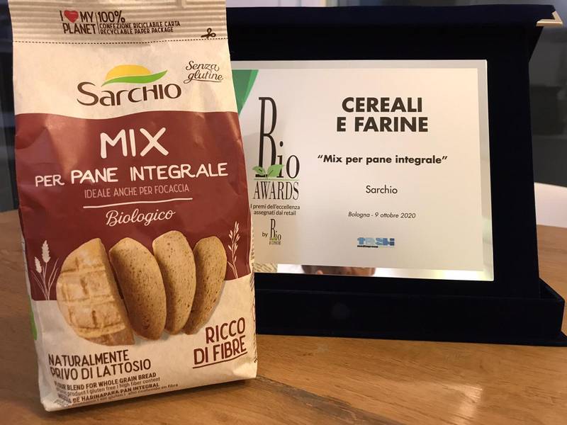 Green Retail  - Il Mix per pane integrale bio e gluten free Sarchio premiato a Sana Restart 