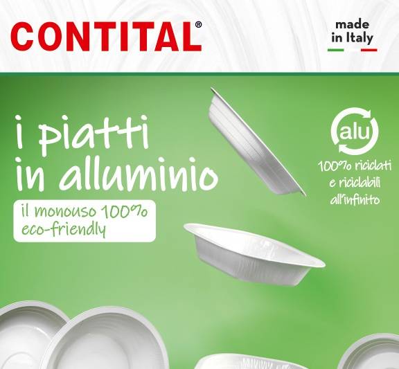 Green Retail  - Piatti in alluminio: il monouso eco friendly di Contital 