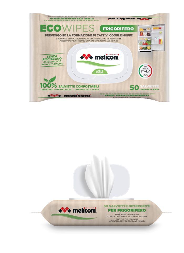 Green Retail  - Eco Wipes Meliconi, le salviette green per la pulizia del frigorifero 
