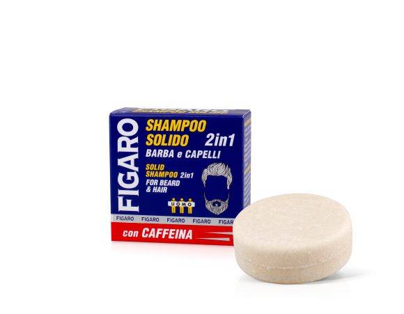 Green Retail  - Figaro shampoo solido barba e capelli con caffeina 