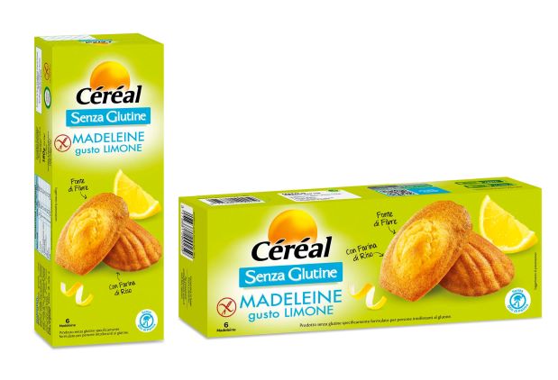 Green Retail  - Le madeleine senza glutine Céréal al gusto limone 