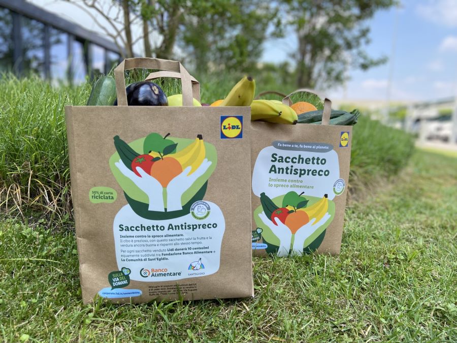 Green Retail  - Lidl Italia: lotta allo spreco e un aiuto alla comunità con il sacchetto antispreco 
