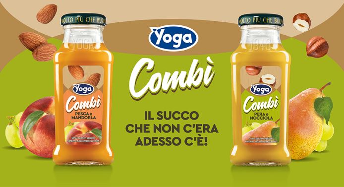 Green Retail  - Yoga Combì: arriva nei bar il succo con frutta secca 