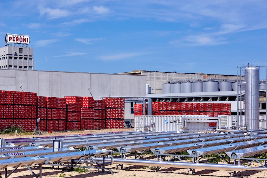 Green Retail  - Birra Peroni: calore solare per ridurre le emissioni dello stabilimento di Bari 