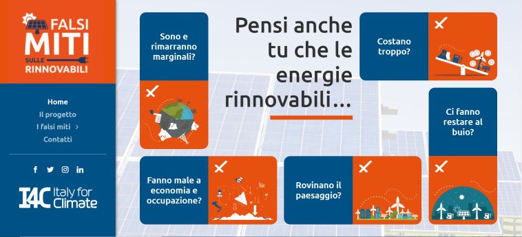 Green Retail  - Continua l’impegno di Italy for Climate con la campagna Falsi Miti per contrastare disinformazione e pregiudizi culturali 