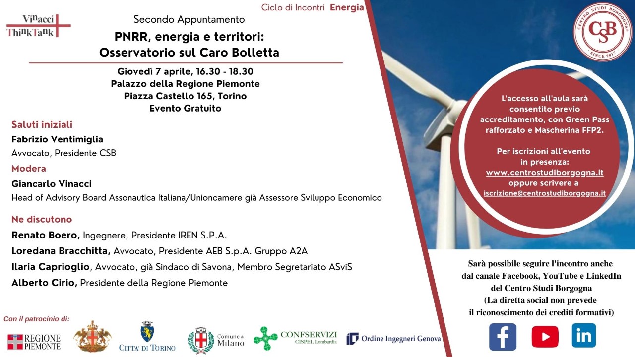 Green Retail  - Pnrr, energia e territori: Osservatorio sul caro Bolletta 