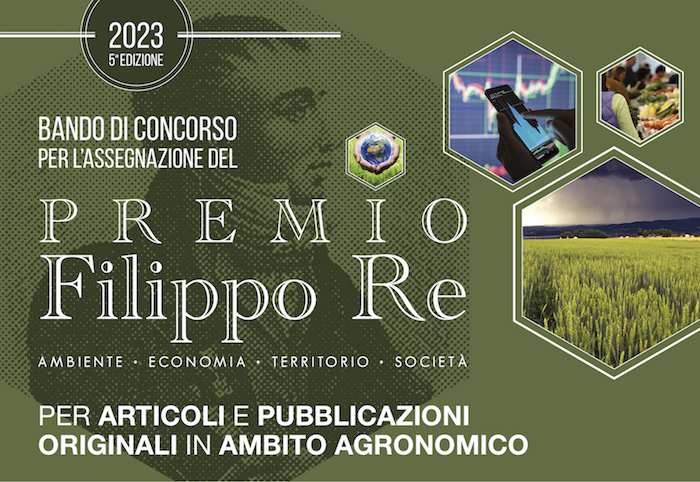 Green Retail  - Al via la quinta edizione del “Premio Filippo Re” dedicata a cambiamenti climatici, idee e progetti per l’agricoltura 