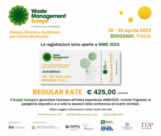 Green Retail  - E' ai nastri di partenza a Bergamo la Waste Management Europe Conference & Exhibition 
