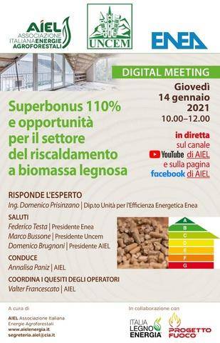 Green Retail  - Aiel, Uncem, Enea: superbonus per le biomasse 