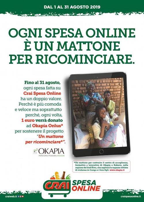 Green Retail  - Crai, spesa on-line a sostegno di Okapia Onlus  