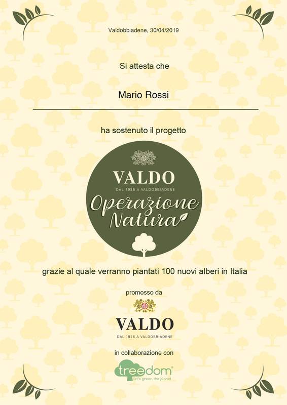 Green Retail  - Valdo presenta l'iniziativa "Operazione Natura" 