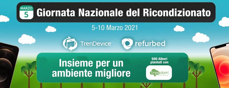 Green Retail  - Refurbed e TrenDevice insieme per la Giornata Nazionale del Ricondizionato  