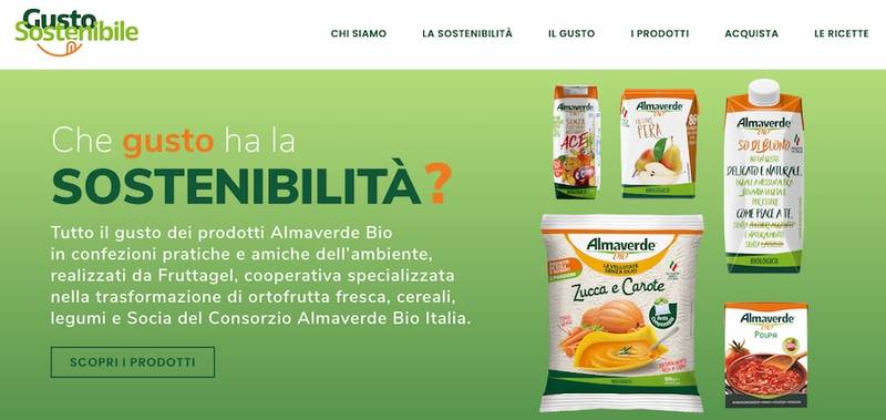 Green Retail  - Fruttagel presenta il nuovo sito web gusto sostenibile 