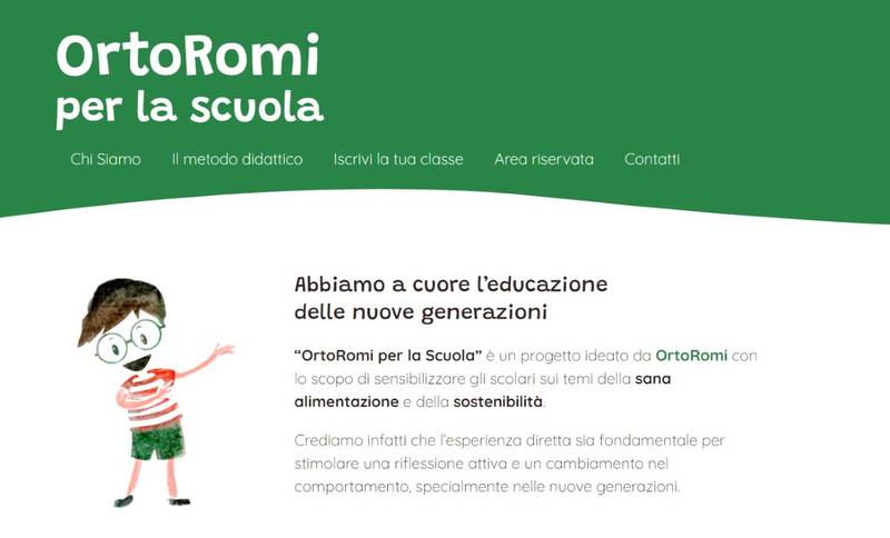 Green Retail  - Al via il progetto scuola OrtoRomi - educazione alimentare e sostenibilità 