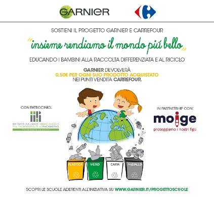 Green Retail  - Progetto Garnier - Carrefour Italia "Insieme rendiamo il mondo più bello" 