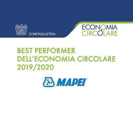 Green Retail  - Mapei riceve il premio Best Performer dell'Economia Circolare 2019/2020 