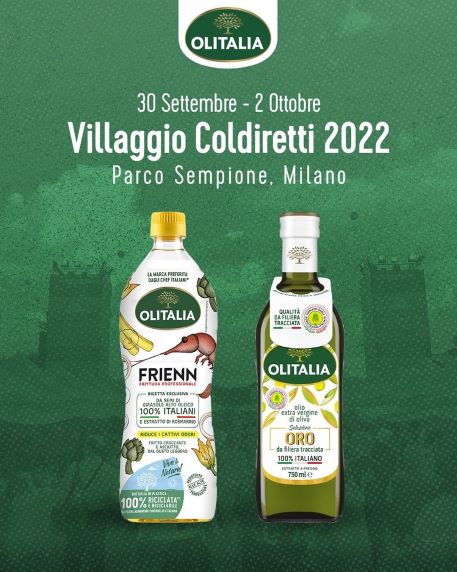 Green Retail  - Olitalia conferma la sua presenza al Villaggio Coldiretti 2022 di Milano 