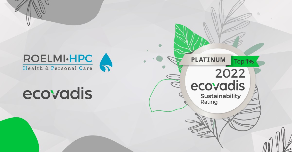Green Retail  - Roelmi Hpc si riconferma medaglia di platino nella sostenibilità 