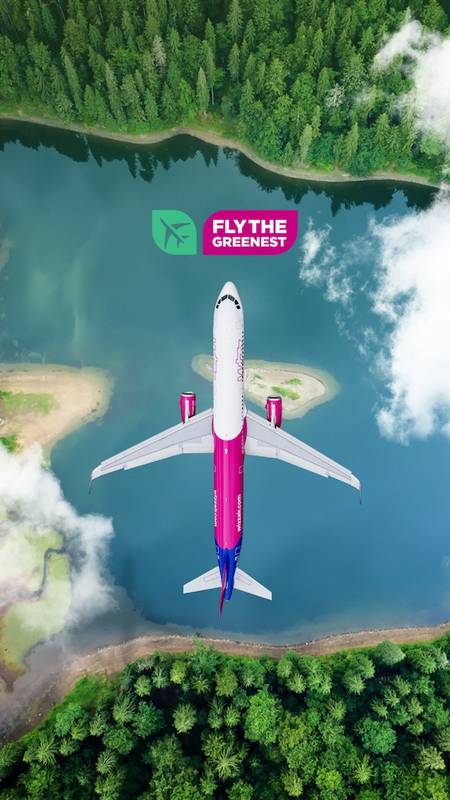Green Retail  - Al via la campagna di sostenibilità "Wizz Air - Fly the Greenest" 