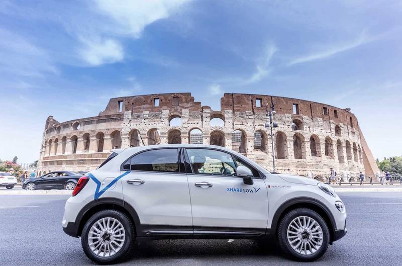 Green Retail  - Share Now introduce le Fiat 500X a Roma e Torino 