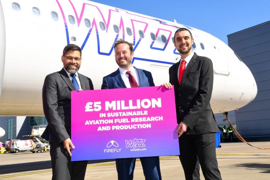 Green Retail  - Wizz Air investe 5 milioni di sterline in Firefly, produttore di carburante per l'aviazione sostenibile 