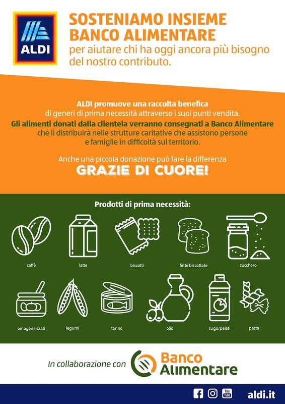 Green Retail  - Le iniziative solidali di Aldi con Banco Alimentare 