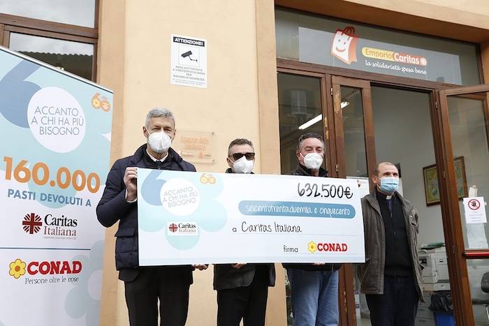 Green Retail  - Conad Nord Ovest dona a Caritas Italiana 160 mila pasti 