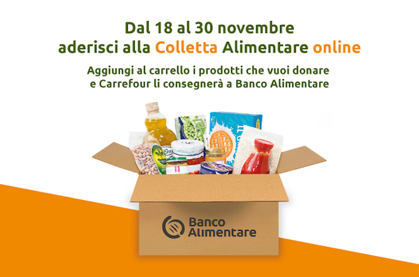 Green Retail  - Carrefour Italia anche quest'anno al fianco di Banco Alimentare 