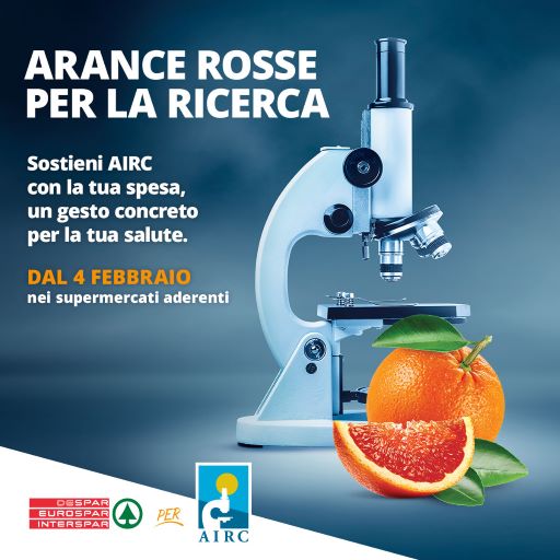 Green Retail  - Despar partecipa all’iniziativa “Arance Rosse per la Ricerca” di Fondazione Airc per la ricerca sul cancro 