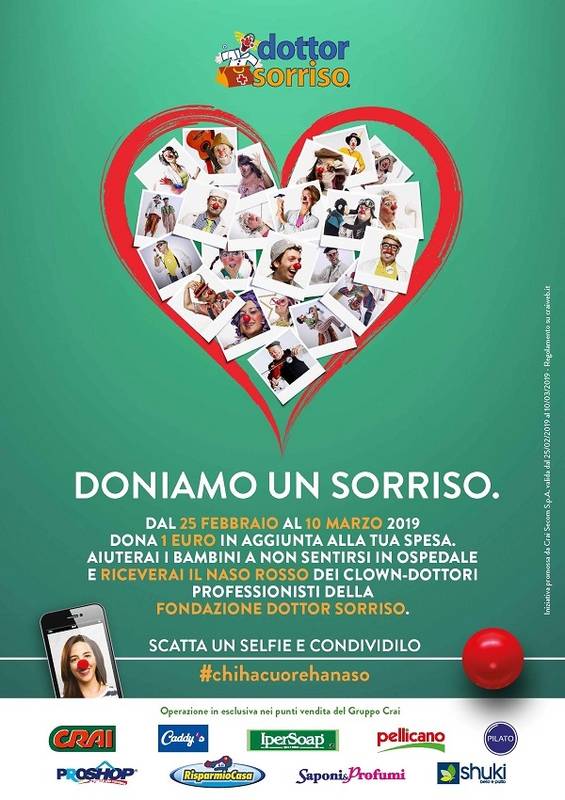 Green Retail  - Gruppo Crai sostiene l’operazione “Doniamo un sorriso” 