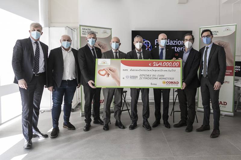 Green Retail  - Conad Nord Ovest dona 264 mila euro a favore della Fondazione Toscana “Gabriele Monasterio” 