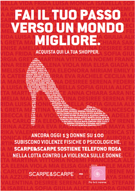 Green Retail  - Scarpe e Scarpe e Telefono Rosa insieme contro la violenza sulle donne 