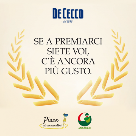 Green Retail  - De Cecco premiata da Adiconsum 