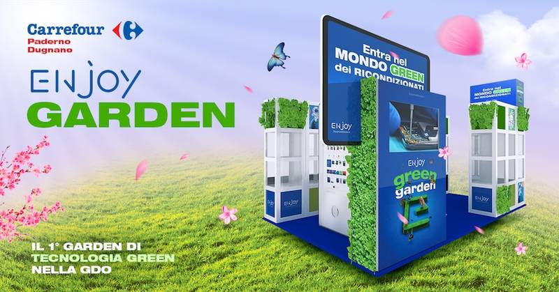 Green Retail  - I prodotti ecosostenibili di Enjoy Garden arrivano per la prima volta nella Gdo con Carrefour Italia 