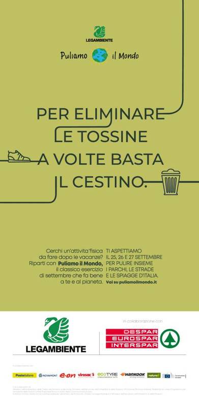 Green Retail  - Despar Centro-Sud con Legambiente per la XXVIII edizione di Puliamo il Mondo 