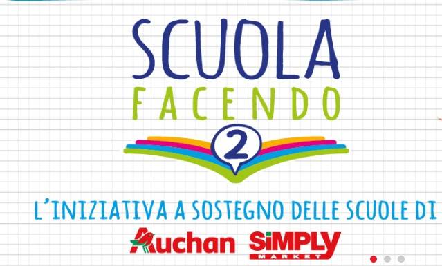 “Scuolafacendo”, iniziativa di Auchan e Simply a sostegno delle scuole